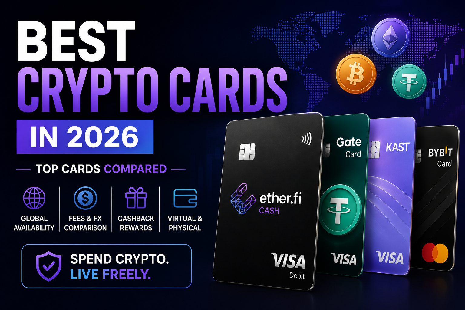 Best crypto cards in 2026 comparison guide