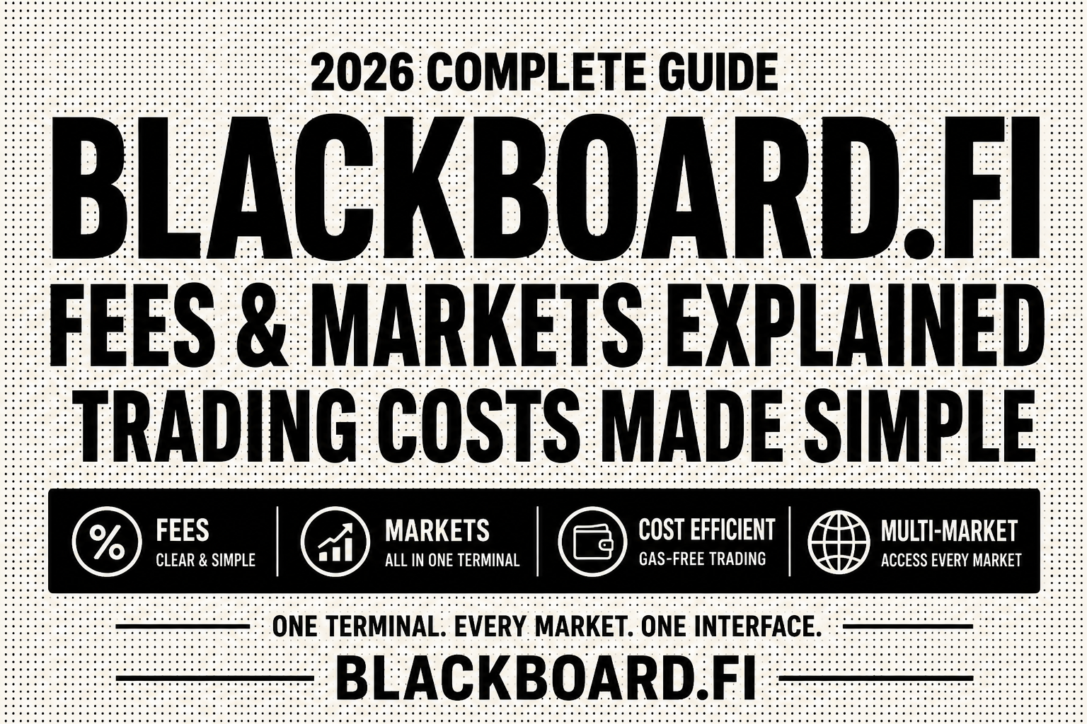 BLACKBOARD.FI fees and supported markets guide 2026