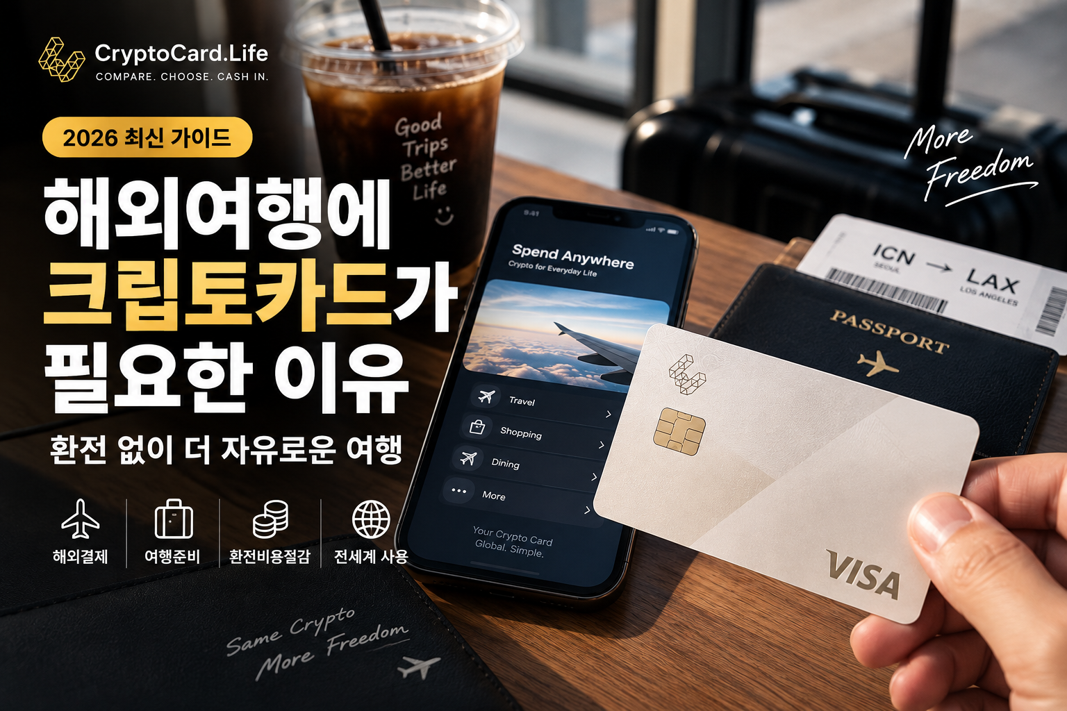 해외여행 크립토카드 USDT 해외결제 가이드 2026